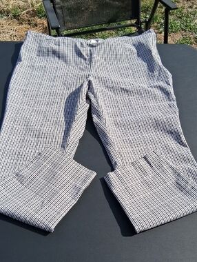 a new day -Black and White Check Chino Pants